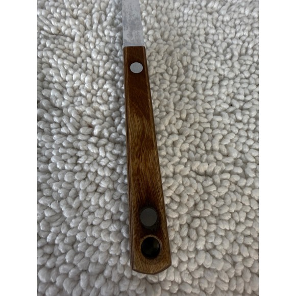 Vintage Stainless Japan Serving Spoon Wood Handle Kitchen Utensil - Picture 2 of 8